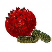 Массажный шарик Су Джок с двумя металлическими кольцевыми пружинами (в коробке) "Торг Лайнс"