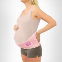 Бандаж для беременных универсальный (дородовой/послеродовой; высота 15 см) MS B-1118 "Интерлин" (M, розовый)